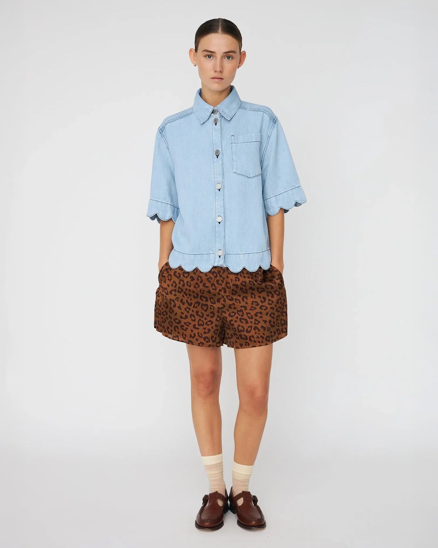 Soft Denim Shirt - Light Blue