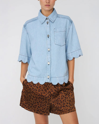 Soft Denim Shirt - Light Blue