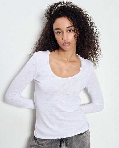 Sonoma U-Neck Tee - White