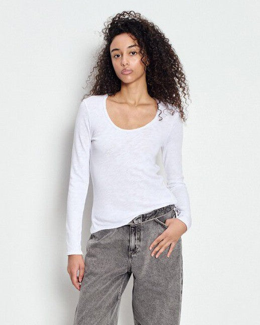 Sonoma U-Neck Tee - White