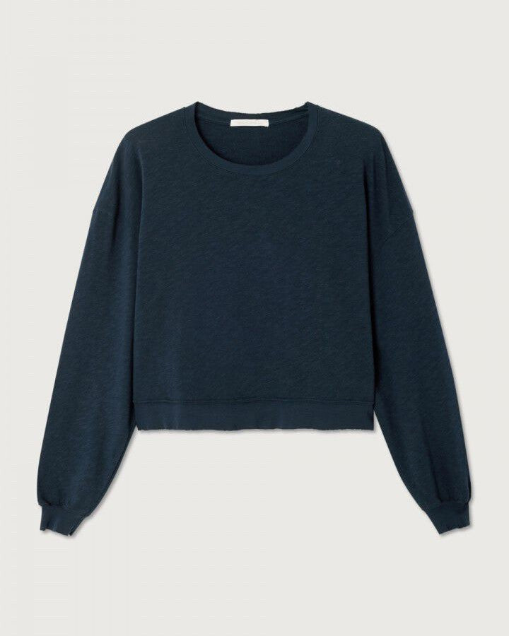 Sonoma Long Sleeve Tee Sweatshirt - Navy Blue Vintage