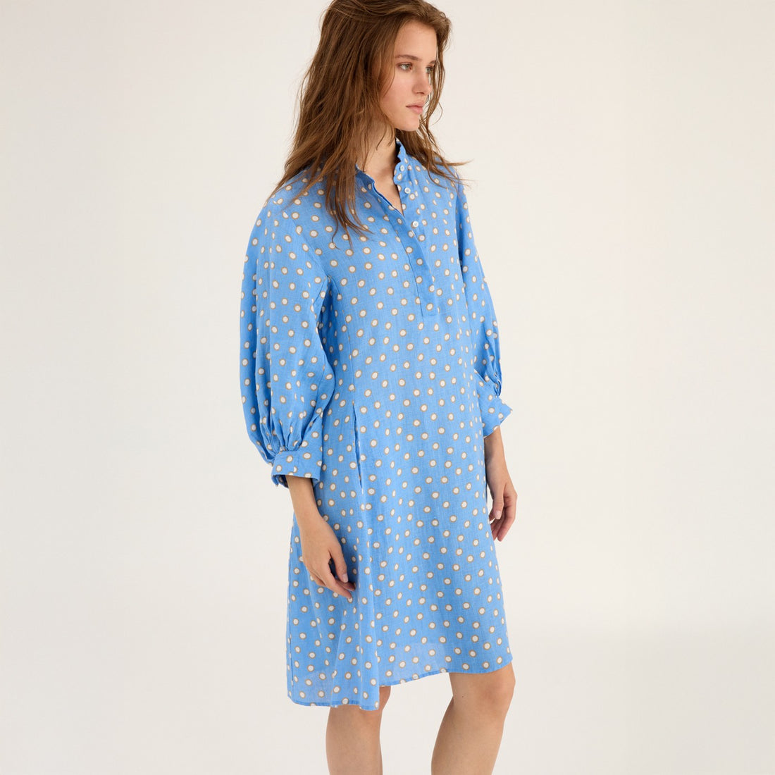 Spot Dress - Cornflower