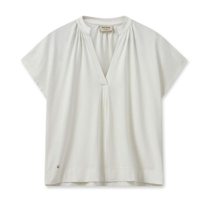 Shira V-Neck Tee - Ecru