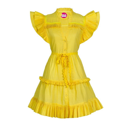 Fae Mini Dress - Yellow