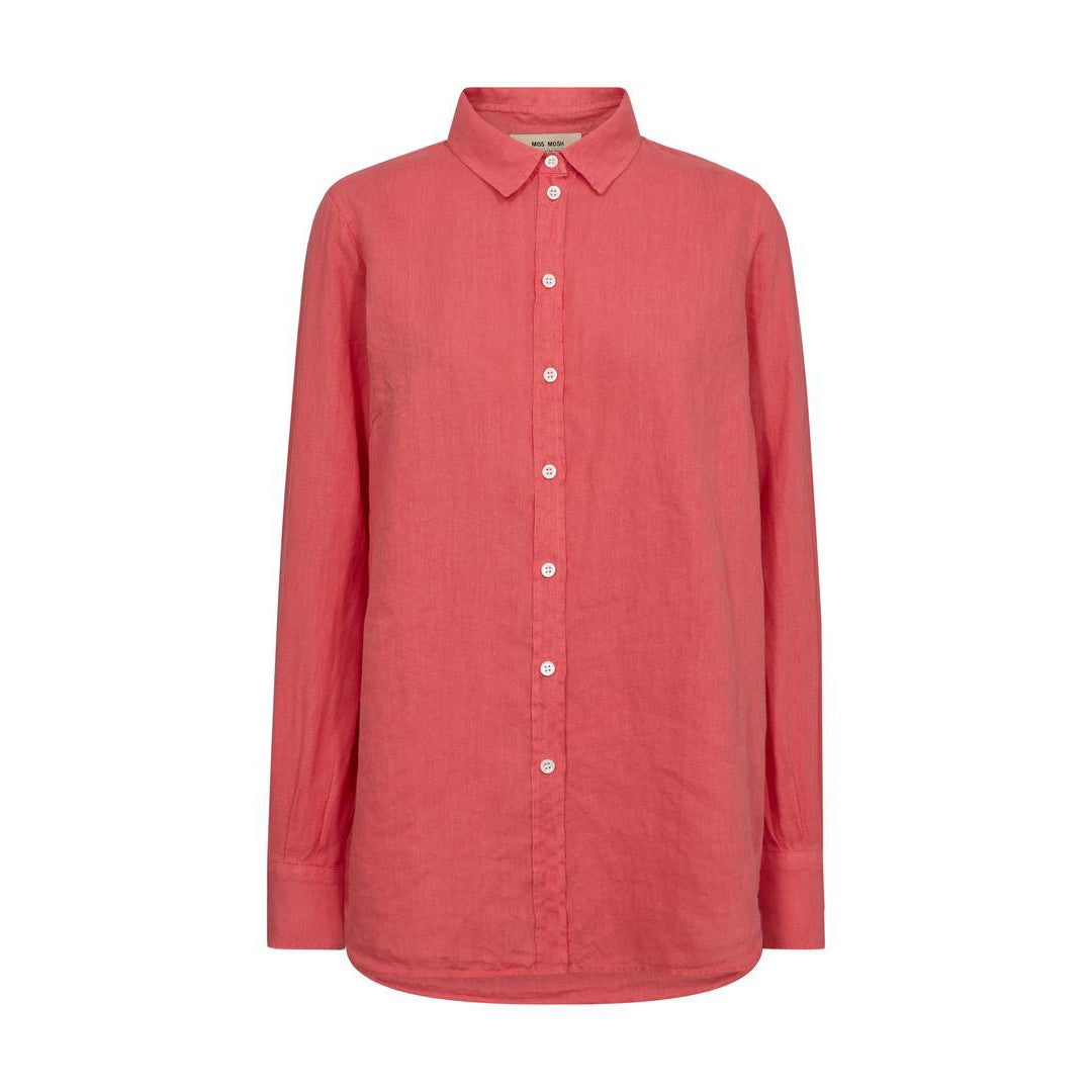 Karli Linen Shirt - Cayenne