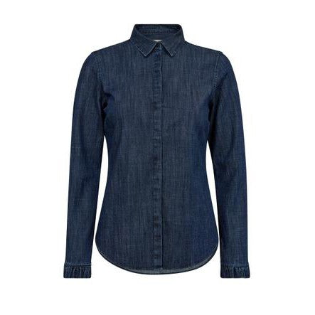 Mattie Flip Denim Shirt - Dark Blue