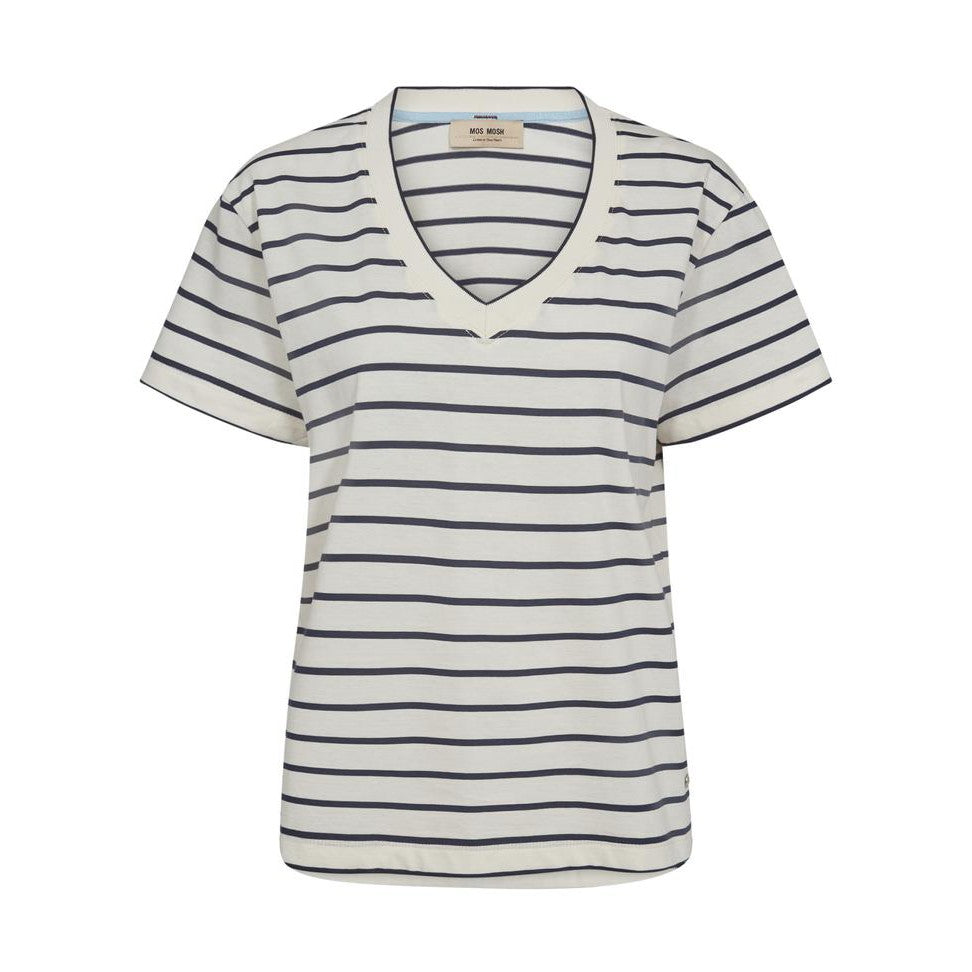 Nani V-Neck Short Sleeve Stripe Tee - Spellbound