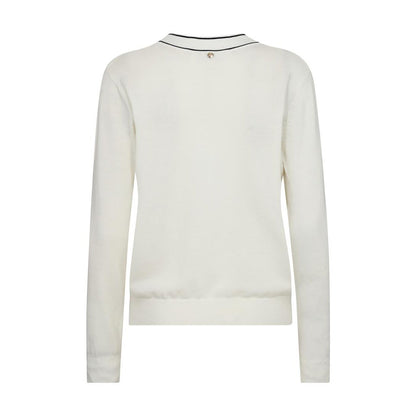 Relena Prep V-Neck Knit - Ecru