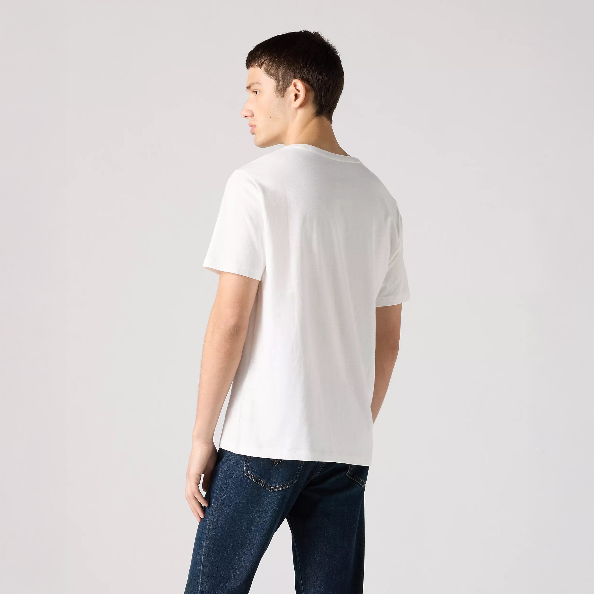 SHort Sleeve Original Housemark Tee - White + Jersey