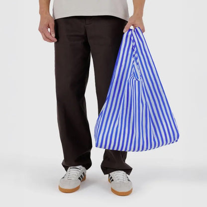 Standard Baggu - Blue Painted Stripe