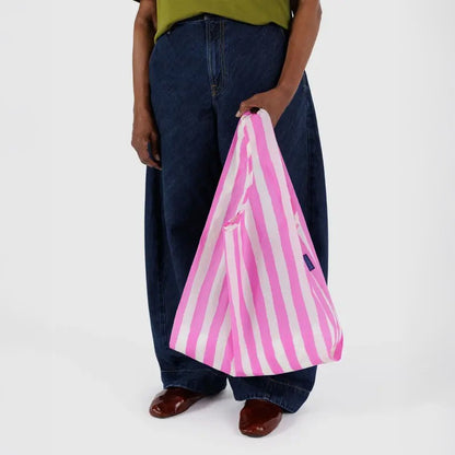 Standard Baggu - Pink Painted Stripe