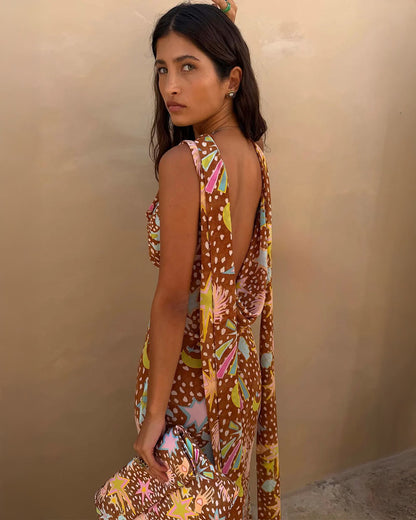 Star Fawn Sophie Dress - Brown