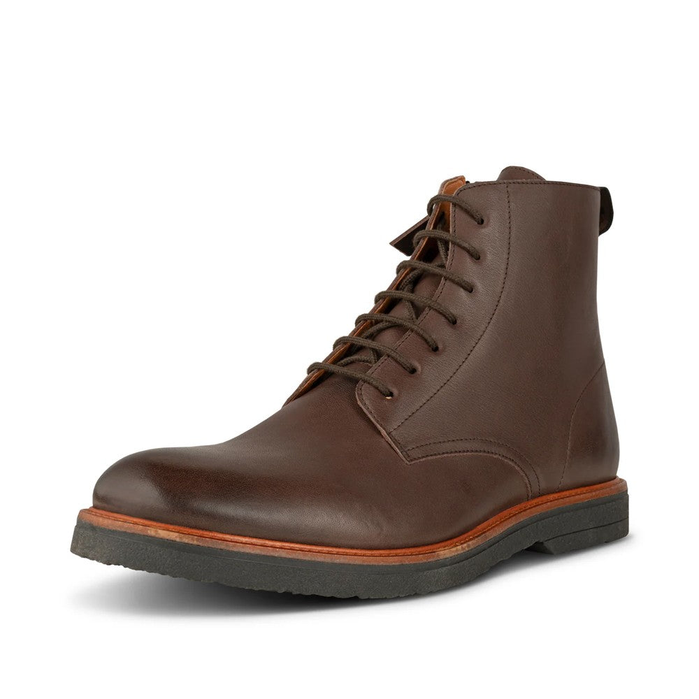 Kip Laced Water Repellent Leather - Brown