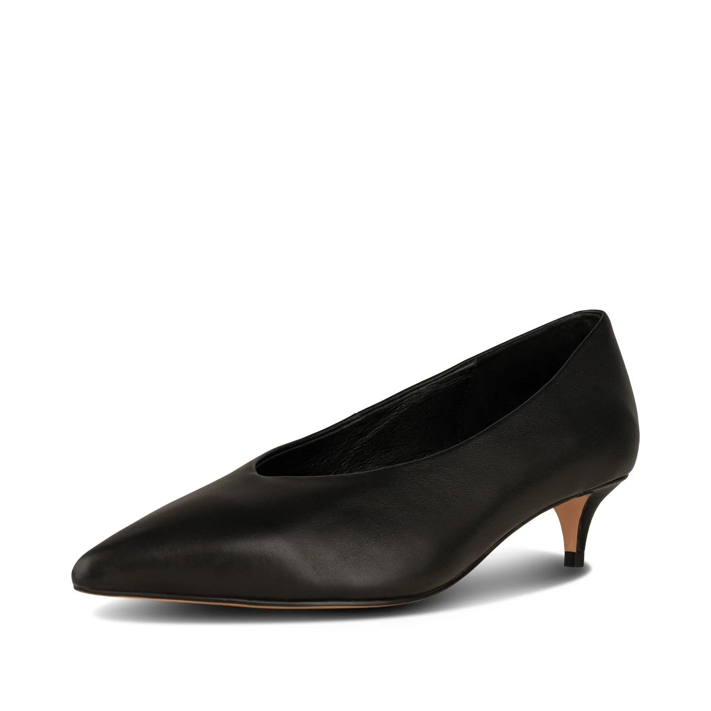 Mie Leather Heel - Black