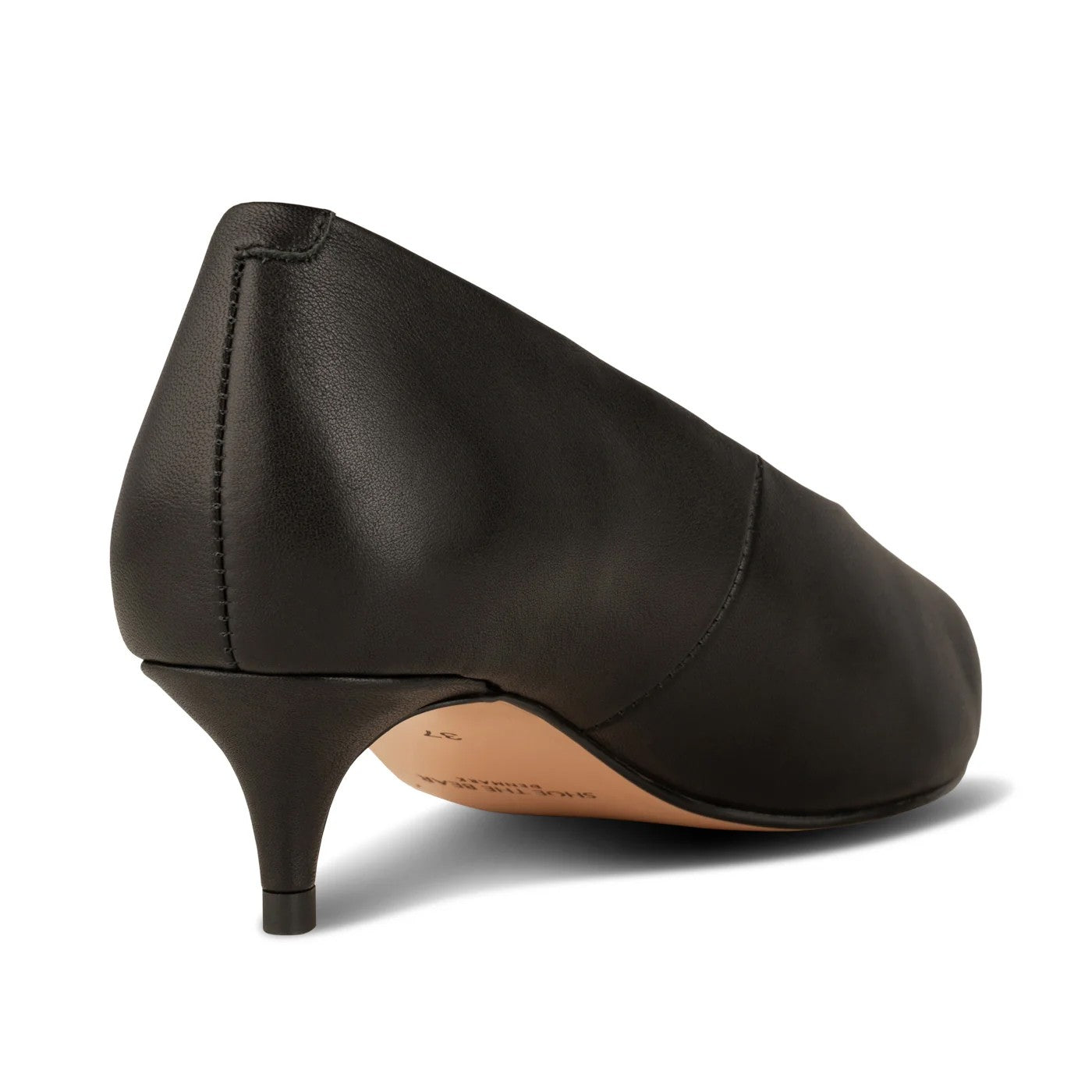 Mie Leather Heel - Black