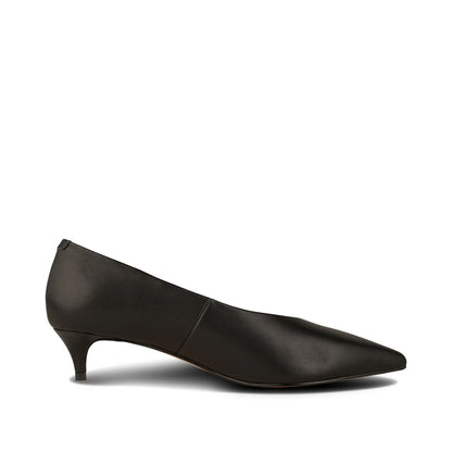 Mie Leather Heel - Black