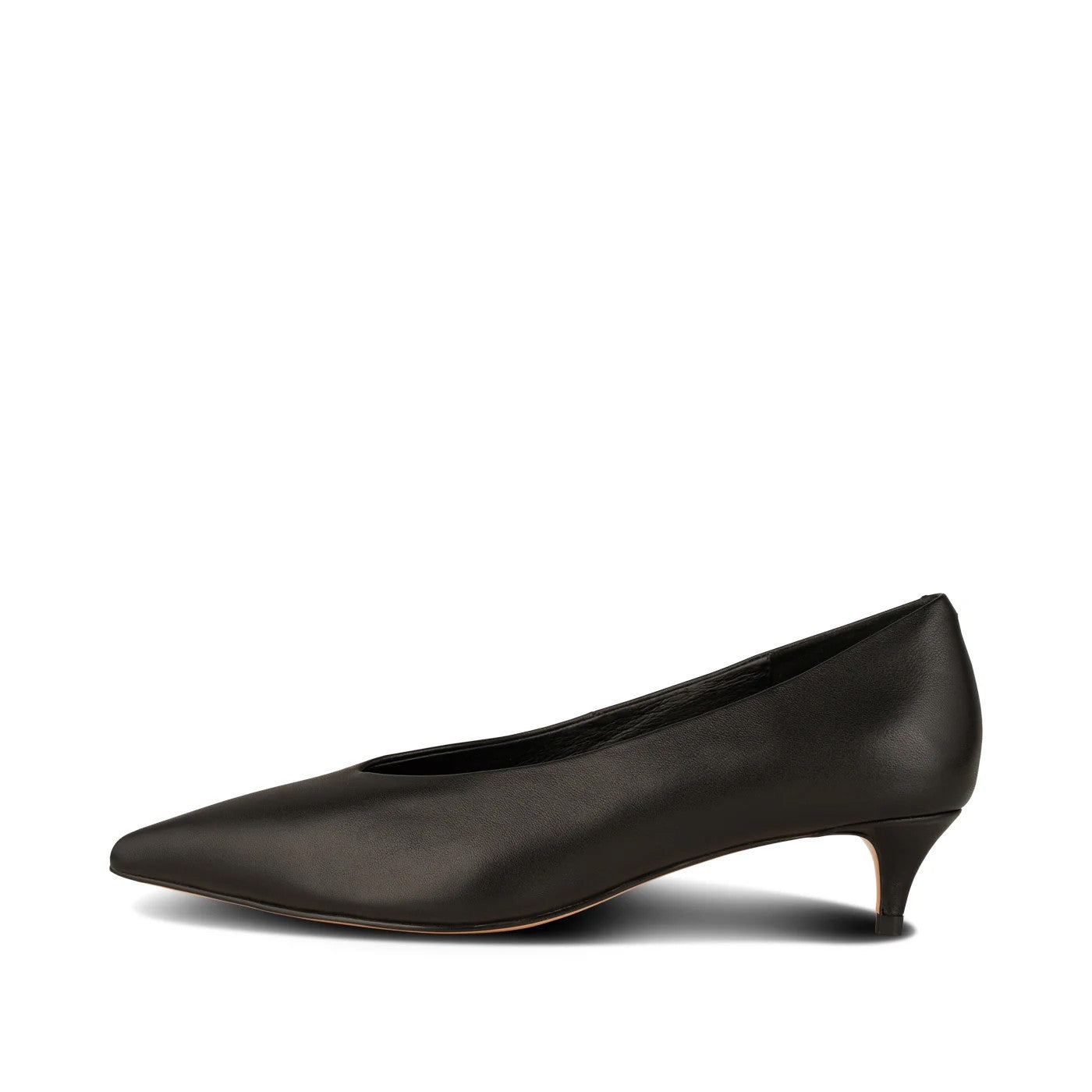 Mie Leather Heel - Black