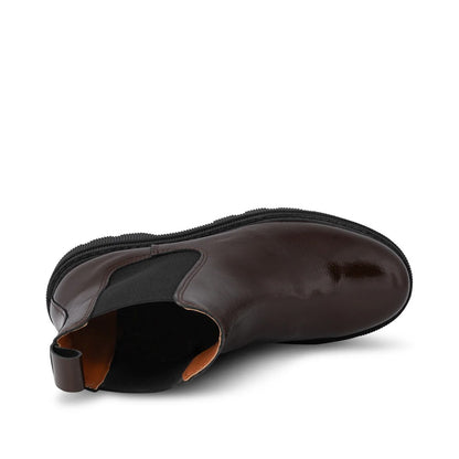 Sanna Chelsea Patent Leather - Chocolate