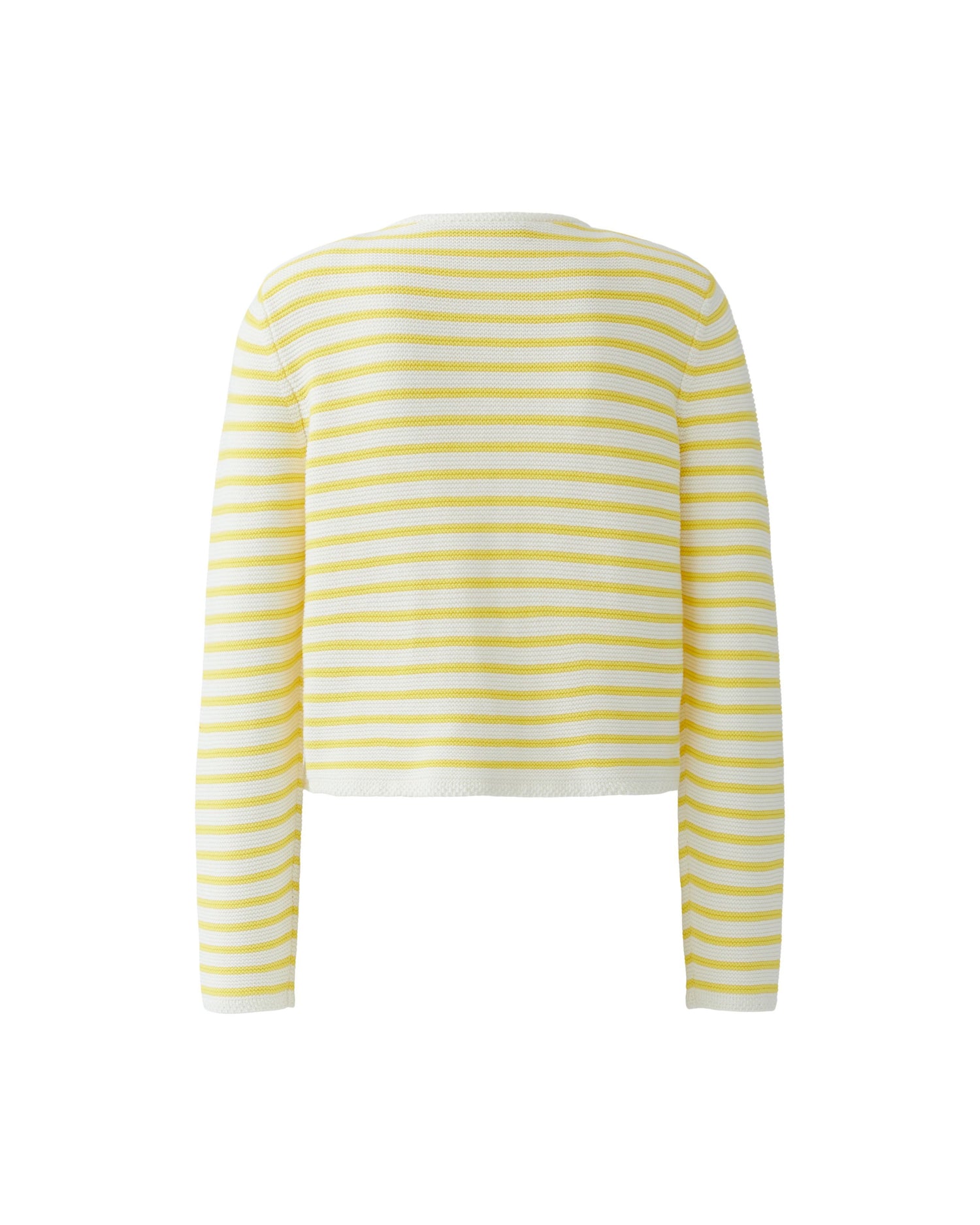 Stripe Knitted Jacket - Lemon