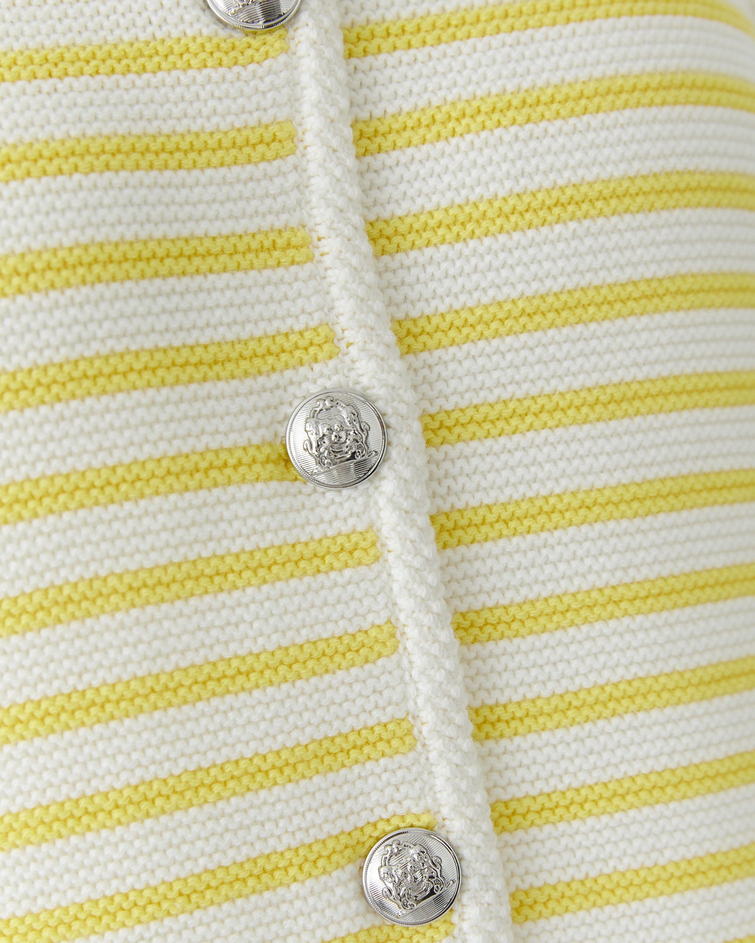 Stripe Knitted Jacket - Lemon