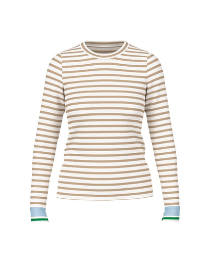 Stripe Top - Beige Blue