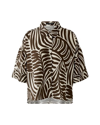 Swirl Blouse - Chocolate