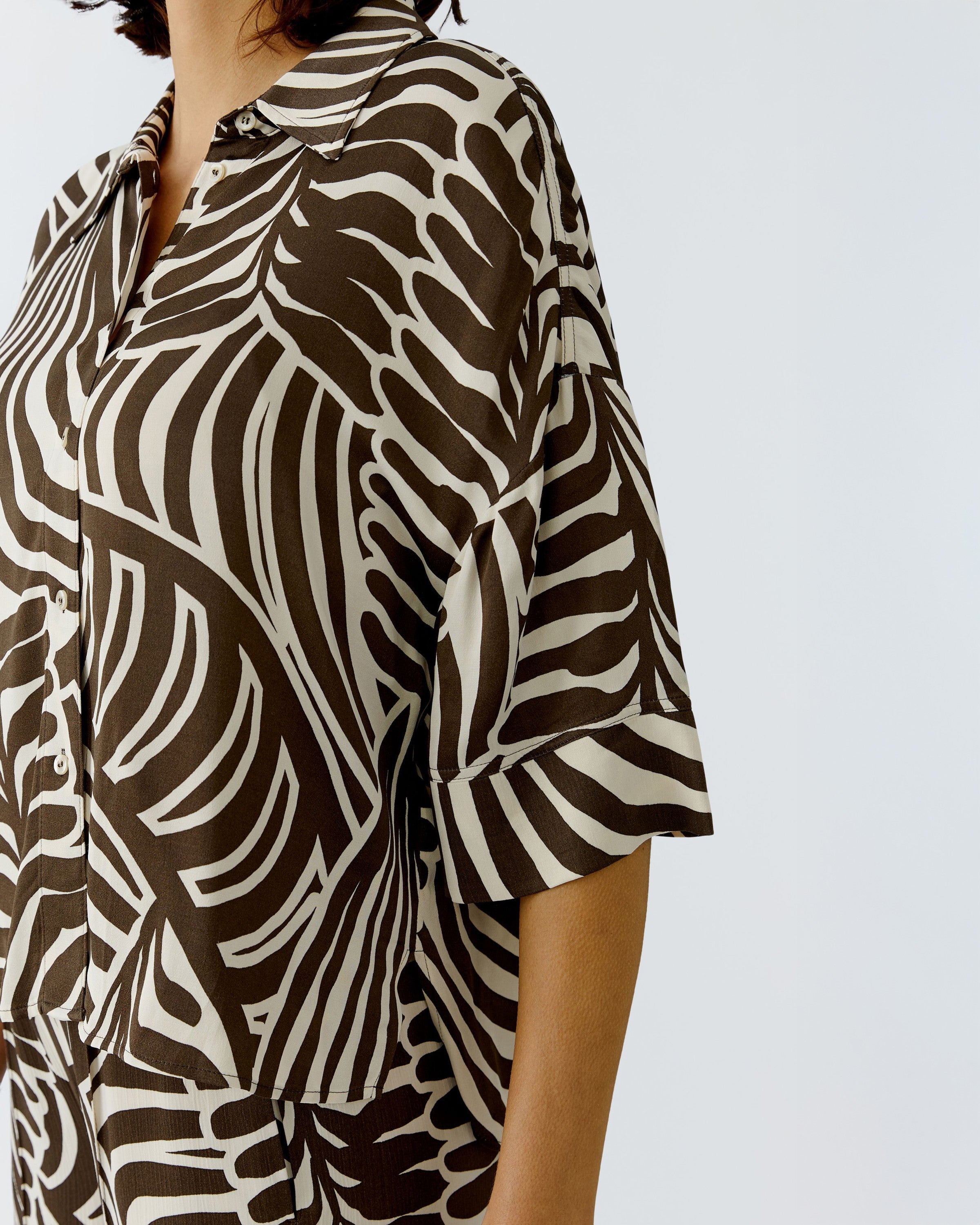 Swirl Blouse - Chocolate