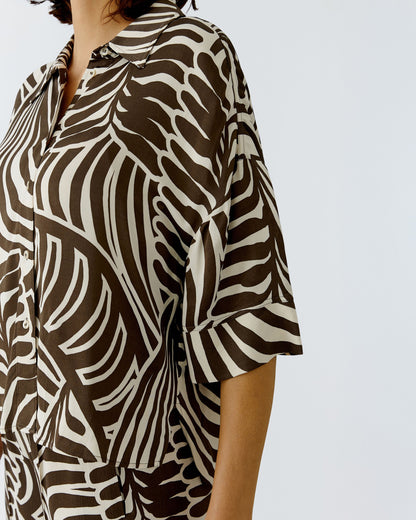 Swirl Blouse - Chocolate