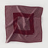 Striped Scarf - 50 X 50 Silk Square - Wine Red