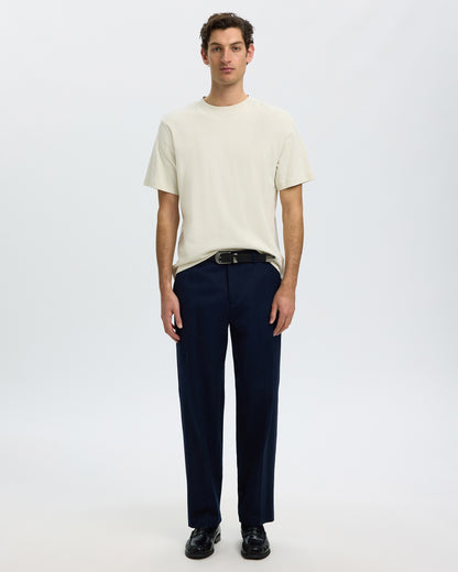 Taj Peach Short Sleeve O-Neck Tee - Silver Birch
