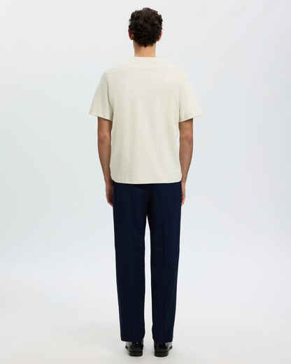 Taj Peach Short Sleeve O-Neck Tee - Silver Birch