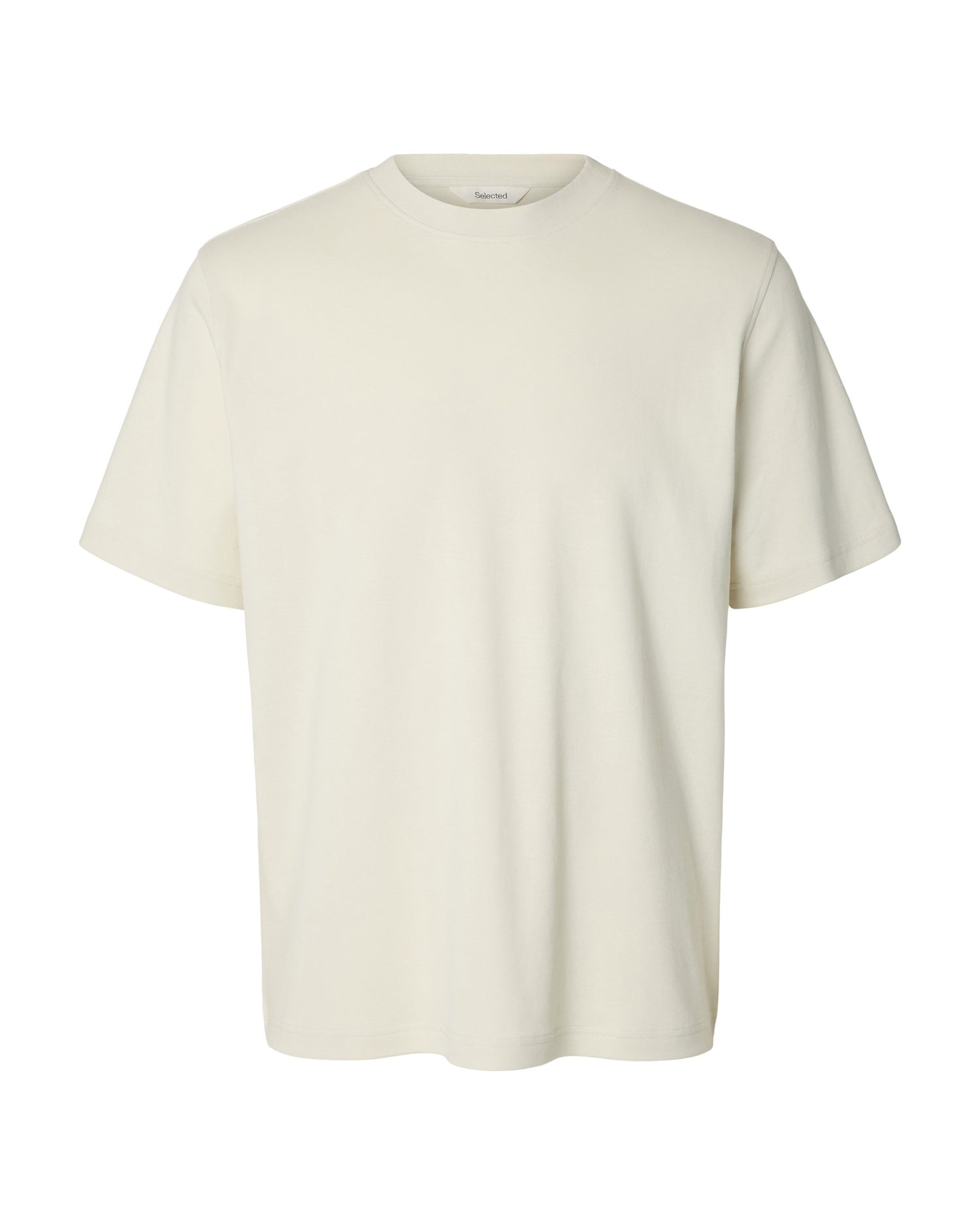 Taj Peach Short Sleeve O-Neck Tee - Silver Birch