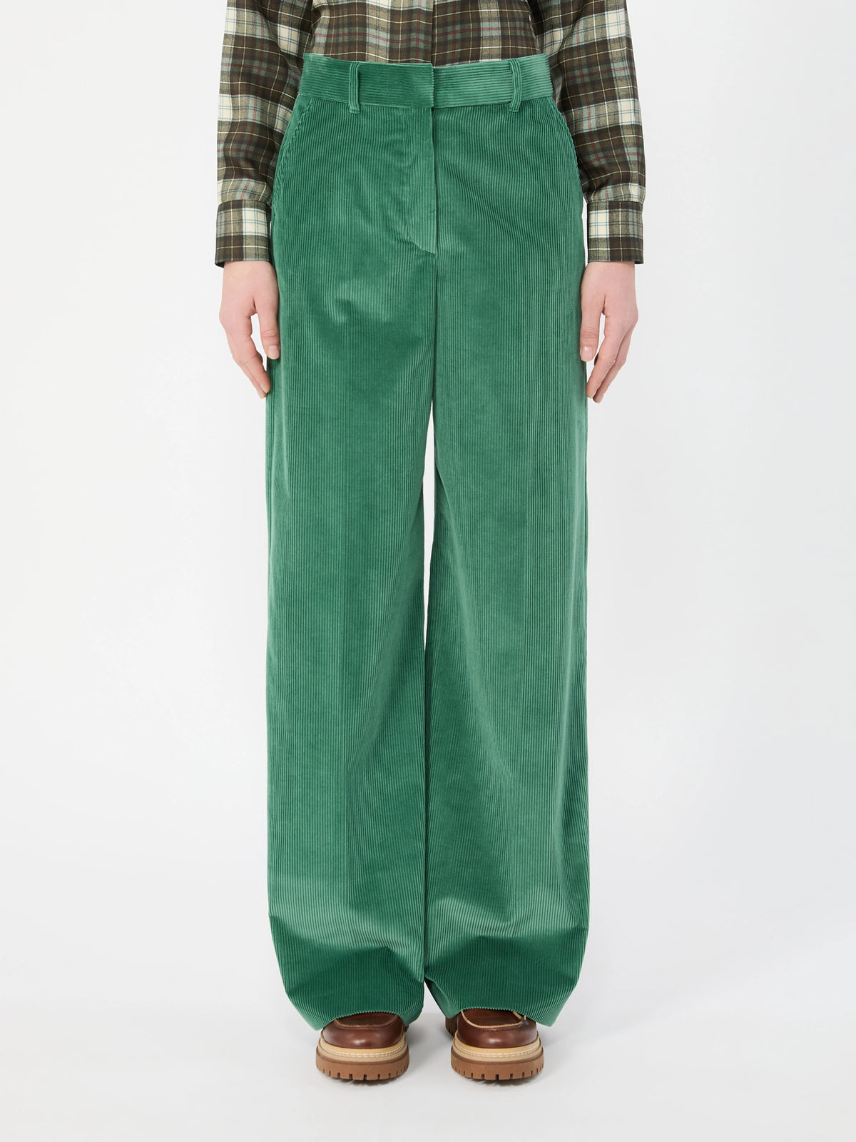 Tania Cord Wide Leg - Green