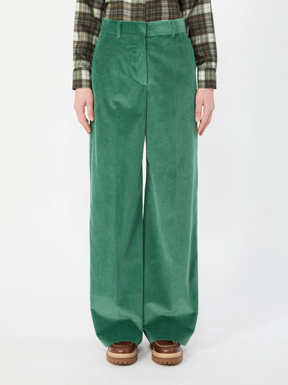 Tania Cord Wide Leg - Green