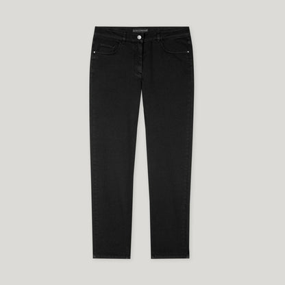 Tapered Twill Denim - Deep Black