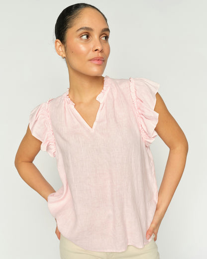 Tea Linen Blouse - Ballet Slipper
