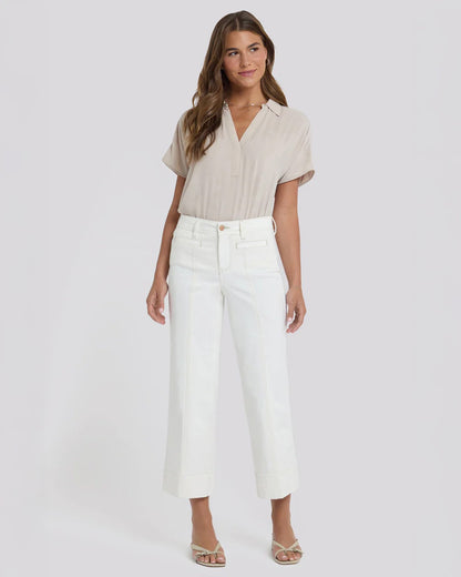 Teresa Wide Leg Jeans - Vintage White