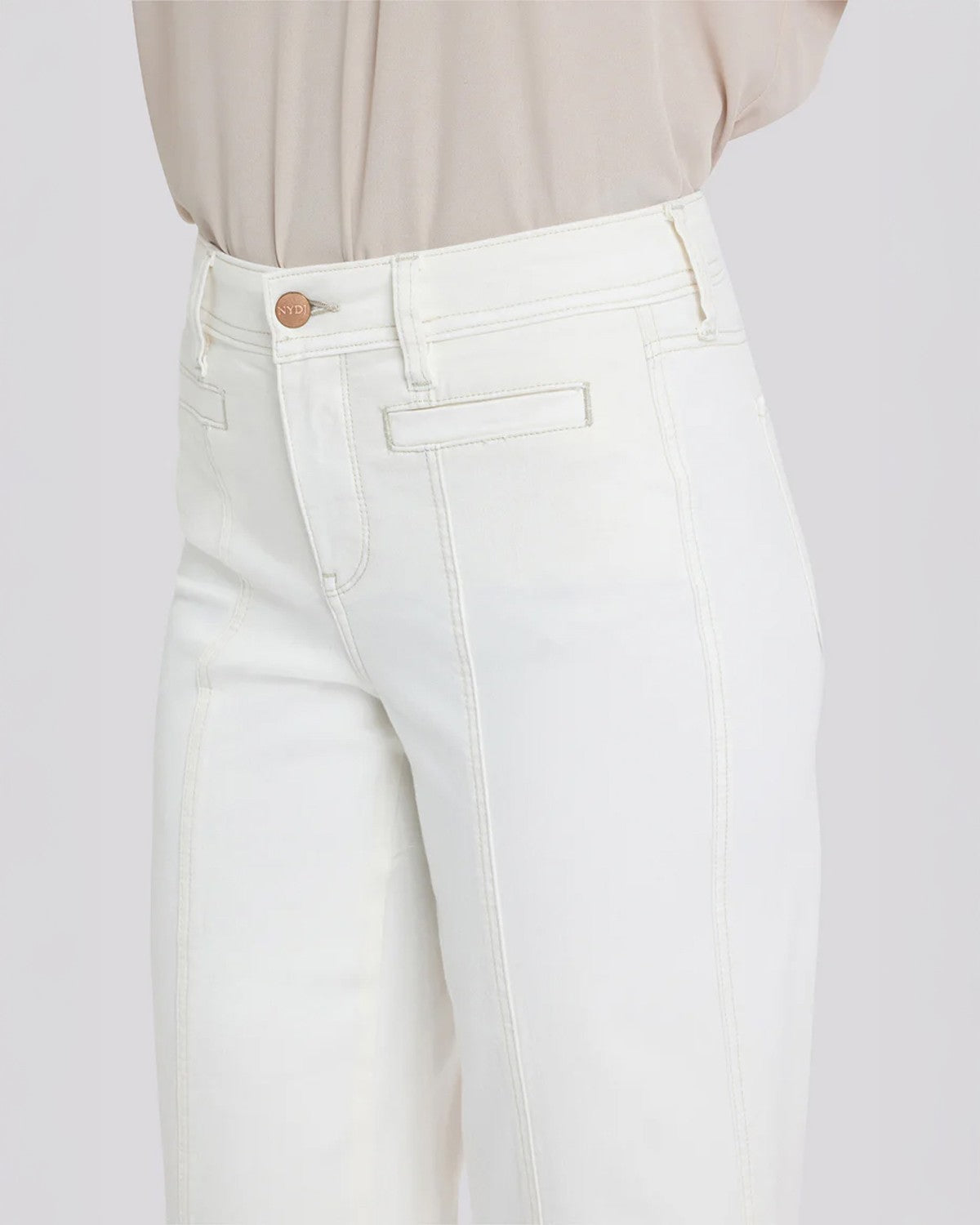 Teresa Wide Leg Jeans - Vintage White