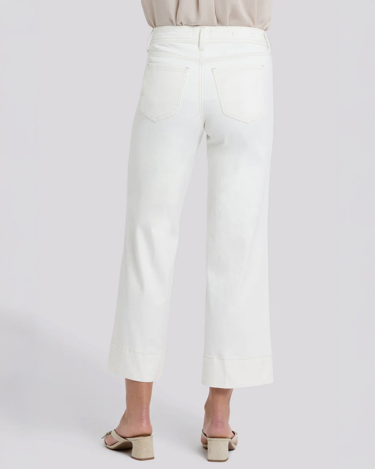 Teresa Wide Leg Jeans - Vintage White