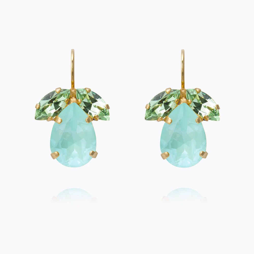 Timo Earrings Gold - Soft Mint Combo