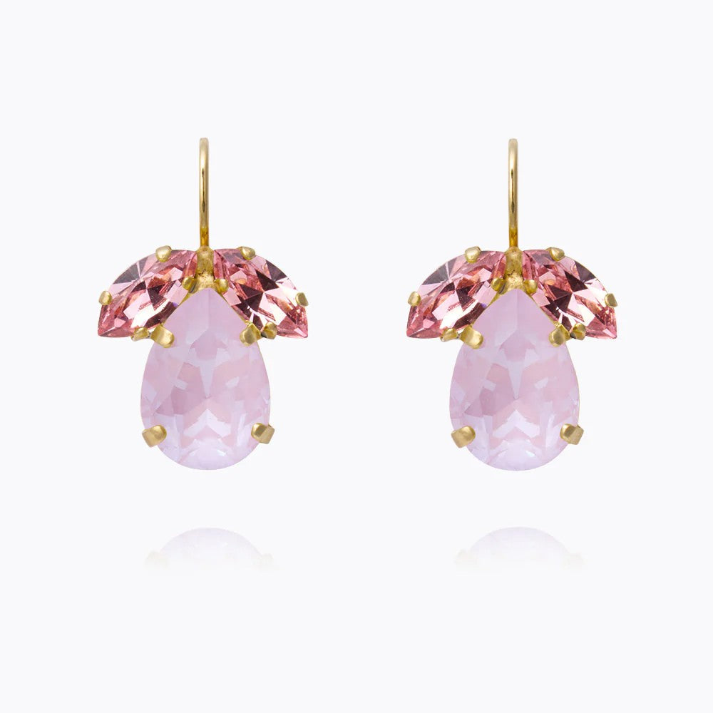 Timo Earrings Gold - Soft Pink Combo