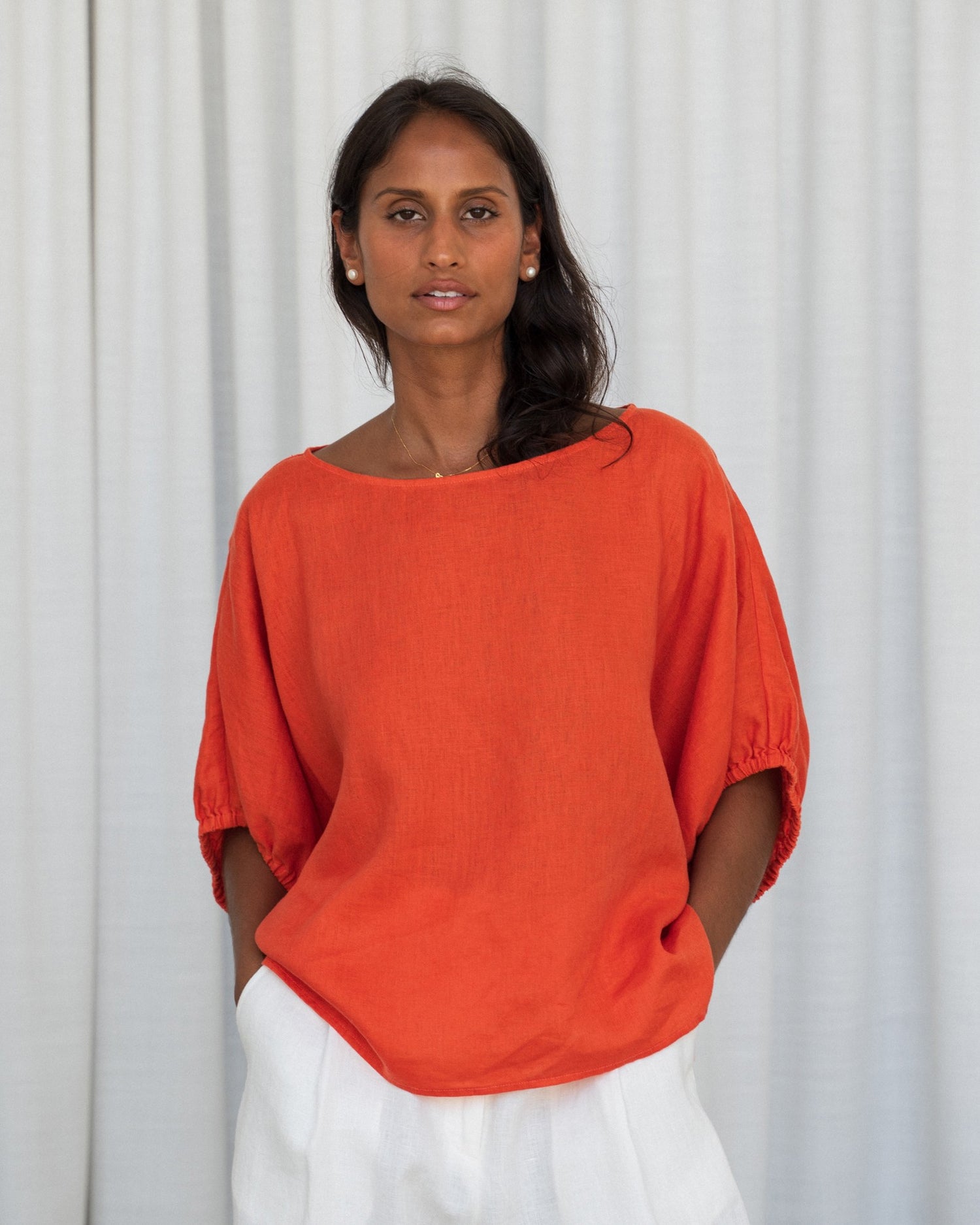 Tina Linen Top - Spritz