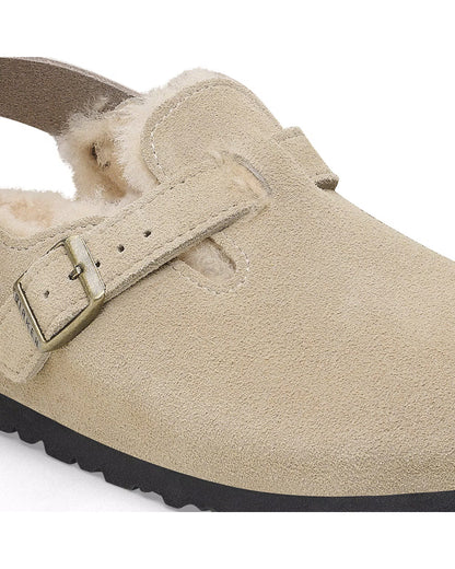 Tokio Shearling Suede Leather Unisex - Taupe