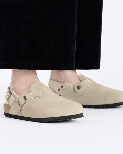 Tokio Shearling Suede Leather Unisex - Taupe