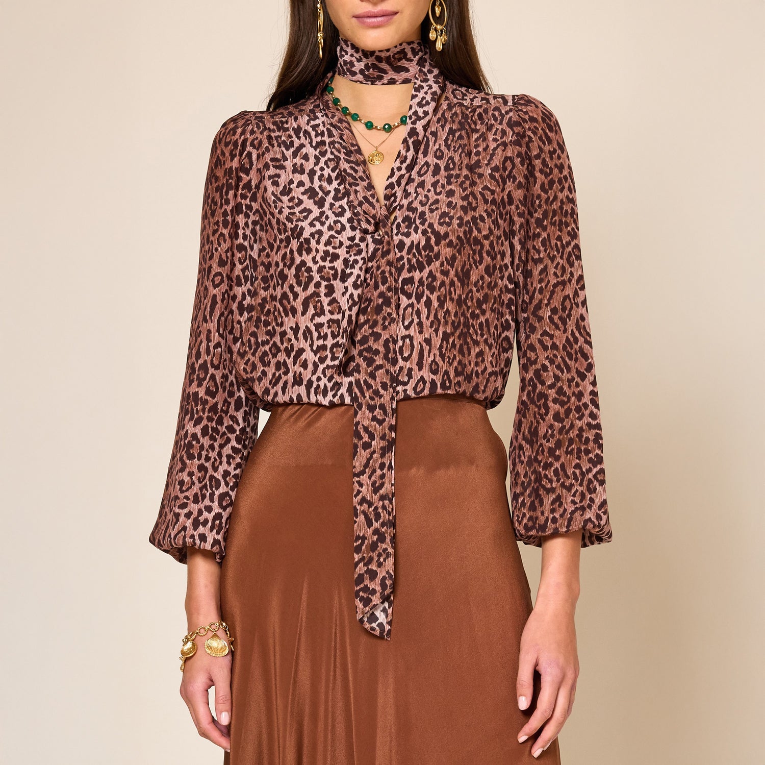 Moss Blouse - Leopard