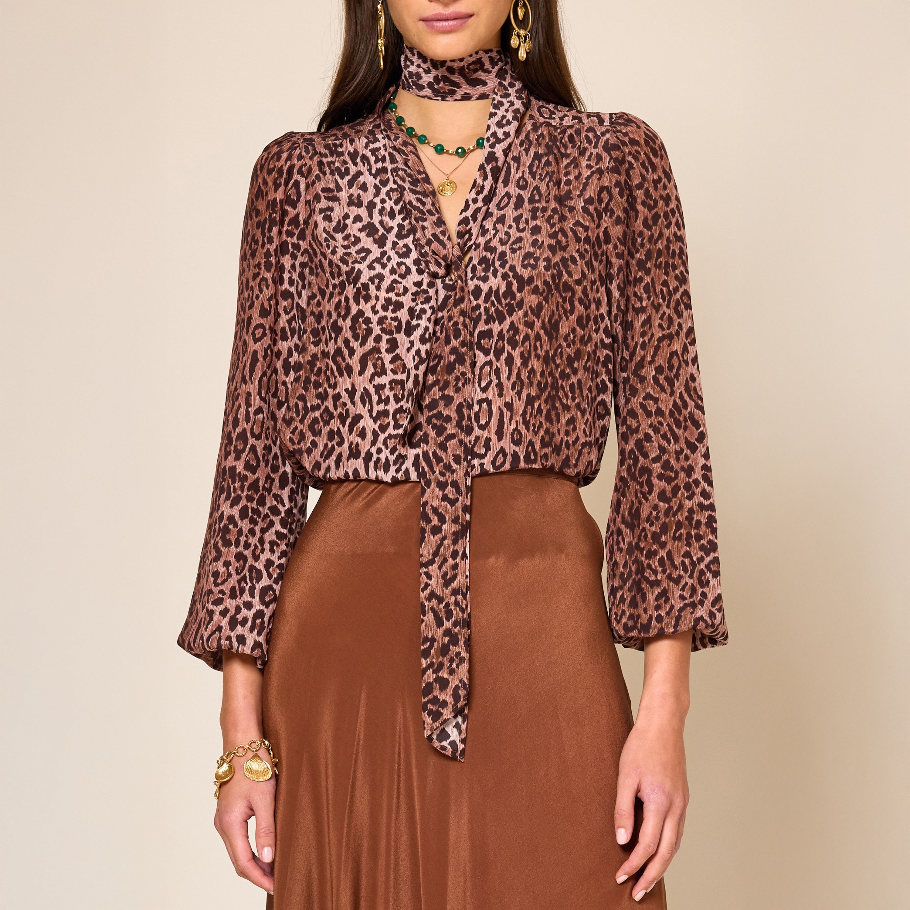 Moss Blouse - Leopard