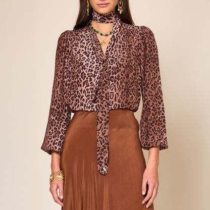 Moss Blouse - Leopard
