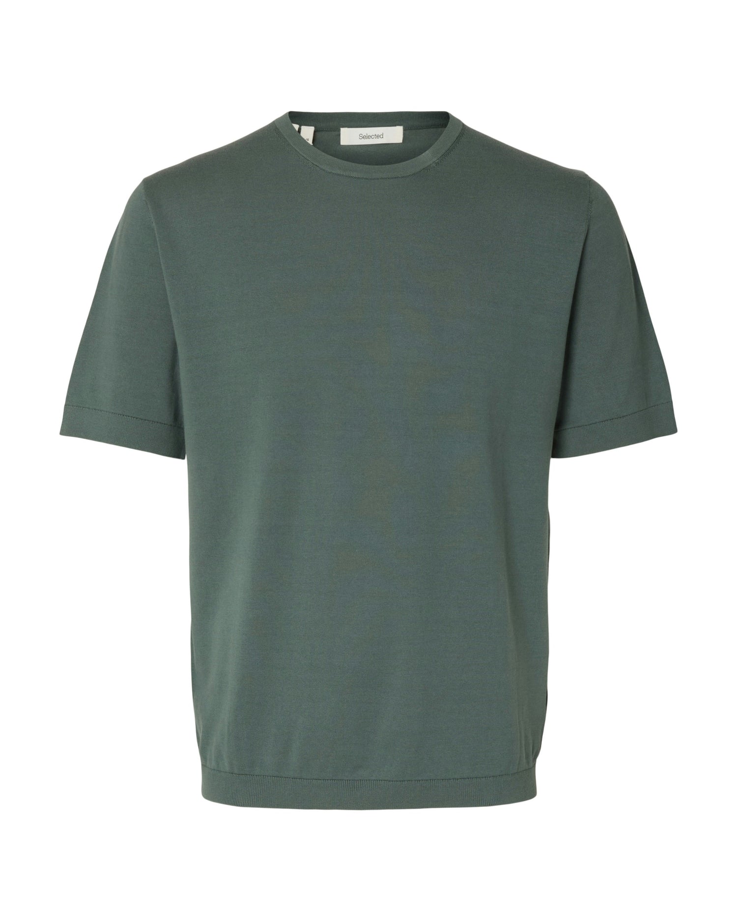 Torino Short Sleeve Knit Crew Neck Noos - Balsam Green