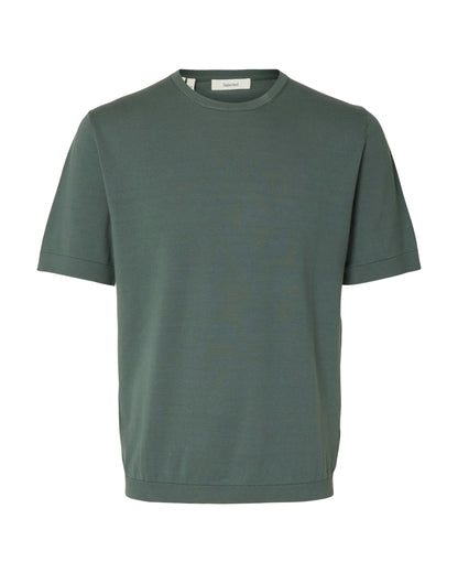 Torino Short Sleeve Knit Crew Neck Noos - Balsam Green
