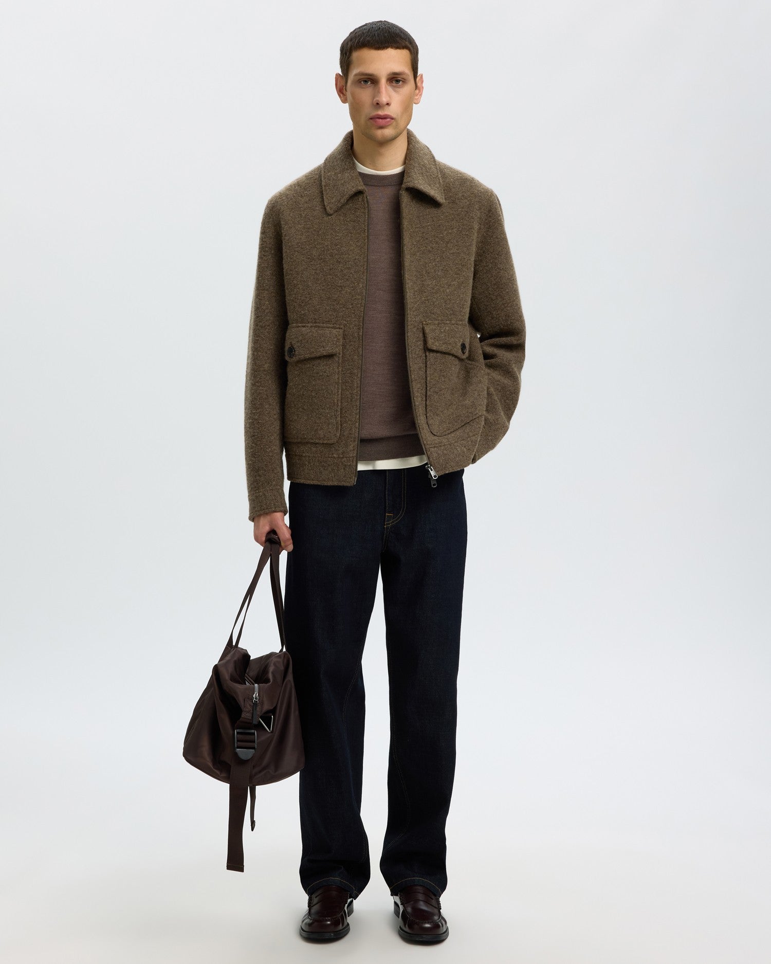 Tray Long Sleeve Knit Merino Crew Neck - Delicioso